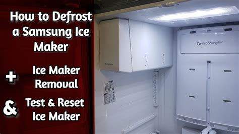 samsung fridge ice maker defrost|Defrosting a Samsung Ice Maker: 5 Simple Steps